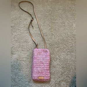 Vera Bradley Pink Woven Crossbody Bag
